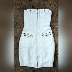Eggshell color XS sized dress